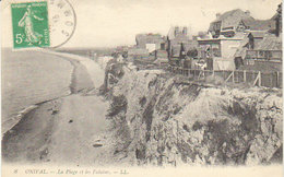 1913    Ault - Onival     " La Plage  Et Les Falaises  " - Friville Escarbotin