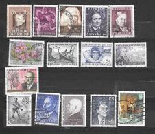 AUSTRIA Osterreich 15  Stamps NUOVI E USATI CELEBRITA' -  Lot Lotto - Andere & Zonder Classificatie