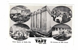 NEW YORK CITY, New York, USA, Mulit-View Of Hotel Taft, Old White Border Postcard - Time Square