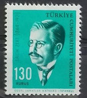 TURQUIE TURKEY N° 1685 COTE 8,50 €  NEUFS ** MNH 1963 SALIK ZEKI MATHEMATICIEN - Nuovi