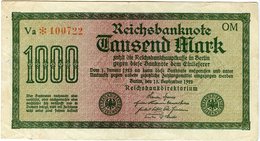 Allemagne Germany 1000 Mark 15 September 1922 P76g - 1.000 Mark