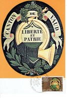 CARTE MAXIMUM  CANTON DE VAUD LIBERTE ET PATRIE 1978 - Maximumkarten (MC)