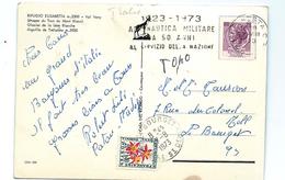 Carte Postale 1973 - Italienne Taxée à 0,40F Le BOURGET - 1960-.... Storia Postale