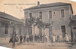 Servian          34            Hôpital Temporaire. Joueurs De Boules.  Pétanque             (Voir Scan) - Autres & Non Classés