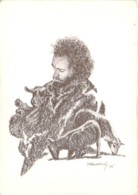 Carton éducatif Illustré Par André Pazdzerski "Instruis Moi, Toi, L'Image" Berger Et Agneaux 1976 - Altri & Non Classificati