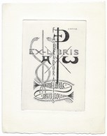 Ex-Libris Fabendoraitis - Estampe Gravée Par Colette Pettier - Exlibris