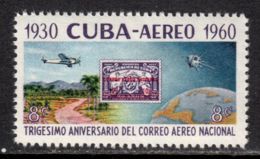 Cuba 1960 Mi# 678 ** MNH - 30th Anniv. Of National Air Mail Service / Space - North  America