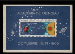 Cuba 1965 Mi# Block 27 (*) Mint No Gum - Philatelic Space Exhibition - América Del Norte