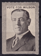 USA America - Thomas Woodrow Wilson President - Cinderella Label Vignette - MH - Souvenirs & Special Cards