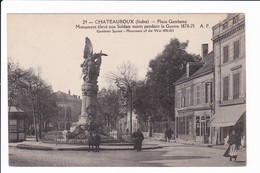 29 - Place Gambetta - Monument élevé Aux Soldats Morts Pendant La Guerre 1870-71 - Chateauroux