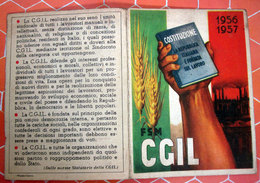 TESSERA CGIL  1956 1957 TORINO - Cartes De Membre