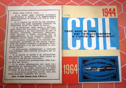 TESSERA CGIL  1964 TORINO - Cartes De Membre