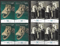 2007-13 Argentina Museo Fosiles 8v.cuadros - Used Stamps