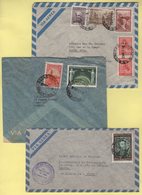 Argentine - Lot De 3 Lettres Par Avion Destination France - Posta Aerea