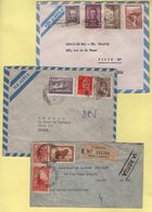 Argentine - Lot De 3 Lettres Par Avion Destination France - Poste Aérienne