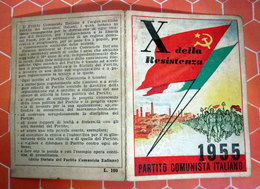 TESSERA PARTITO COMUNISTA ITALIANO 1955 TORINO - Cartes De Membre