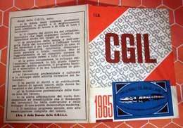 TESSERA CGIL 1965 TORINO - Cartes De Membre