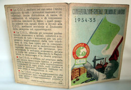 TESSERA CGIL FERROTRANVIERI TORINO 1954 - 55 - Membership Cards