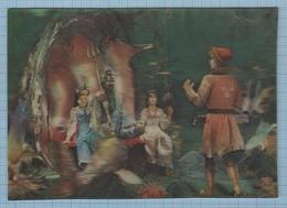 USSR / Post Card / Stereo 3 D / Soviet Union / RUSSIA.  Feature Film - A Fairy Tale Sadko. Cinemа 1990 - Fairy Tales, Popular Stories & Legends