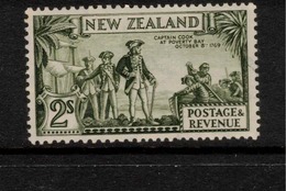 NZ 1935 2/- Captain Cook Coconut Flaw SG 589 HM #BIR84 - Unused Stamps
