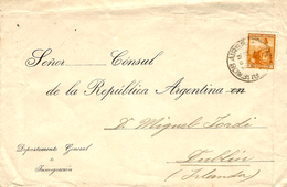 Date Imprécise Enveloppe Ouverte De B A  Affr  3 Centavos Pour  L'Irlande - Briefe U. Dokumente