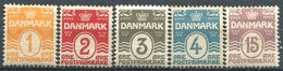 DANEMARK -  Y&T  N° 48-52 * - Neufs