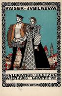 Wiener Werkstätte 165 Geyling, Remigius Huldigungs Festzug Kaiser Jubiläum Wien I-II - Wiener Werkstaetten