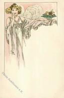 Mucha, Alfons Lady Holds Plate Of Fruits Design For Menu I-II - Mucha, Alphonse