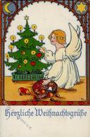 Weihnachten Engel  Künstlerkarte I-II Noel Ange - Otros & Sin Clasificación