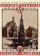 Reichsparteitag Nürnberg (8500) WK II 1934 I-II (Klebereste RS, Marke Entfernt) - Guerra 1939-45