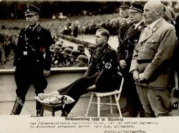 Reichsparteitag WK II Nürnberg (8500) 1933 östr. Gauführer Hofer, Julius Streicher Foto-Karte I-II (keine Ak-Einteilung) - Guerra 1939-45