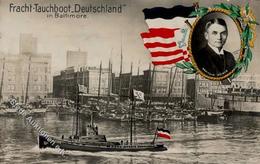 U-Boot Fracht Tauchboot Deutschland Kapitän König 1916 I-II - Otros & Sin Clasificación