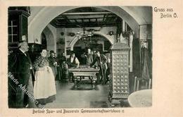 Berlin (1000) Billard Gasthaus Des Berliner Spar- Und Bauverein II (Stauchung) - Otros & Sin Clasificación