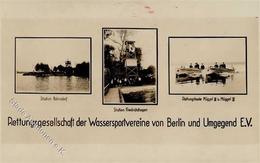 Berlin (1000) Rettungsgesellschaft Der Wassersportvereine Von Berlin Und Umgebung E.V.  I-II (fleckig) - Otros & Sin Clasificación