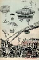 Berlin Mitte (1000) Berlin In Der Zukunft Ballon Schwebebahn Straßenbahn 1906 I-II (Ecken Abgestossen, Fleckig RS) - Otros & Sin Clasificación