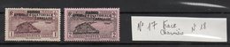 A.E.F-- 1936-- Lot De 5 Valeurs N° 17 Et 18 (2 Valeurs) -Neufs-avec Traces De Charnière--  .......à Saisir - Unused Stamps