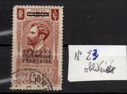 A.E.F-- 1936--  N° 23 Brun Jaune  Oblitéré .......à Saisir - Used Stamps