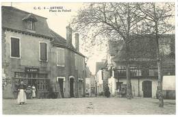 Cpa Arthez - Place Du Foirail - Arthez De Bearn