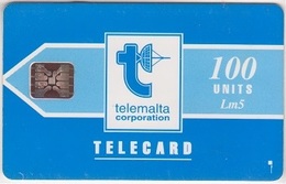 357/ Malta; P10. Telemalta Logo - Short Antenna, 100 Ut., SC5, C31140991 - Malte