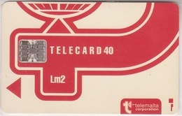 358/ Malta; P15. Telemalta Logo, Lm 2, C3B042948 - Malta