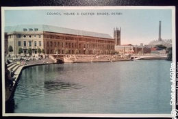 DERBY (DERBYSHIRE) - COUNCIL HOUSE & EXETER BRIDGE - Derbyshire