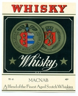 Oud Etiket / Ancienne étiquette Whisky Macnab - Whisky