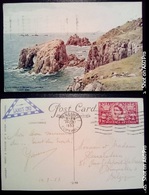 ENYS DODMAN & LONGSHIPS LIGHTHOUSE - LAND END (CORNWALL) - VIAGGIATA 1953 - Land's End