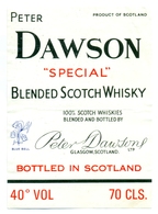 Oud Etiket / Ancienne étiquette Whisky Peter Dawson - Whisky