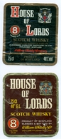 2 Oude Etiketten / 2 Ancienne étiquettes Whisky House Of Lords - Whisky