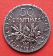Semeuse 50 Centimes. 1899 - G. 50 Centimes
