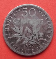Semeuse 50 Centimes. 1902 - 50 Centimes