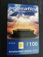 NETHERLANDS CHIPCARD FL100-,- ARENA CARD FOOTBAL/SOCCER - SENSATION /STADION USED CARD  ** 1934** - Publiques