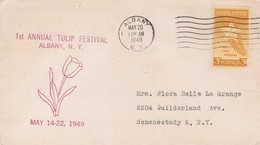 1 ST ANNUAL TULIP FESTIVAL / ALBANY / 14.22 MAY 1949 - Souvenirkaarten