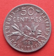 Semeuse 50 Centimes. 1909 - 50 Centimes